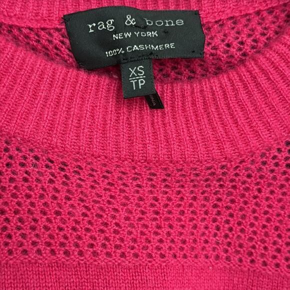 Rag and Bone Cashmere Sweater Hot Pink Size XS - Picture 7 of 7